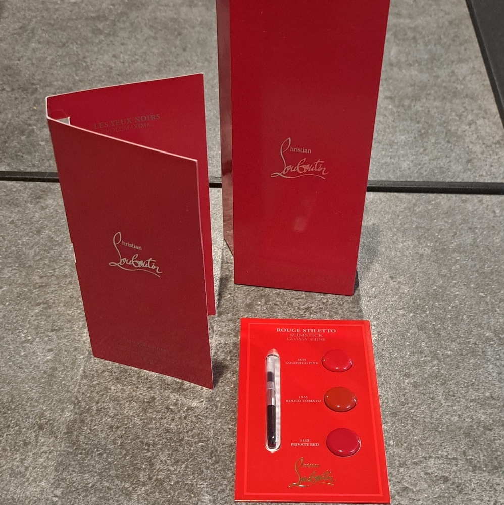 Christian louboutin Mascara, Gloss,Gift Box.